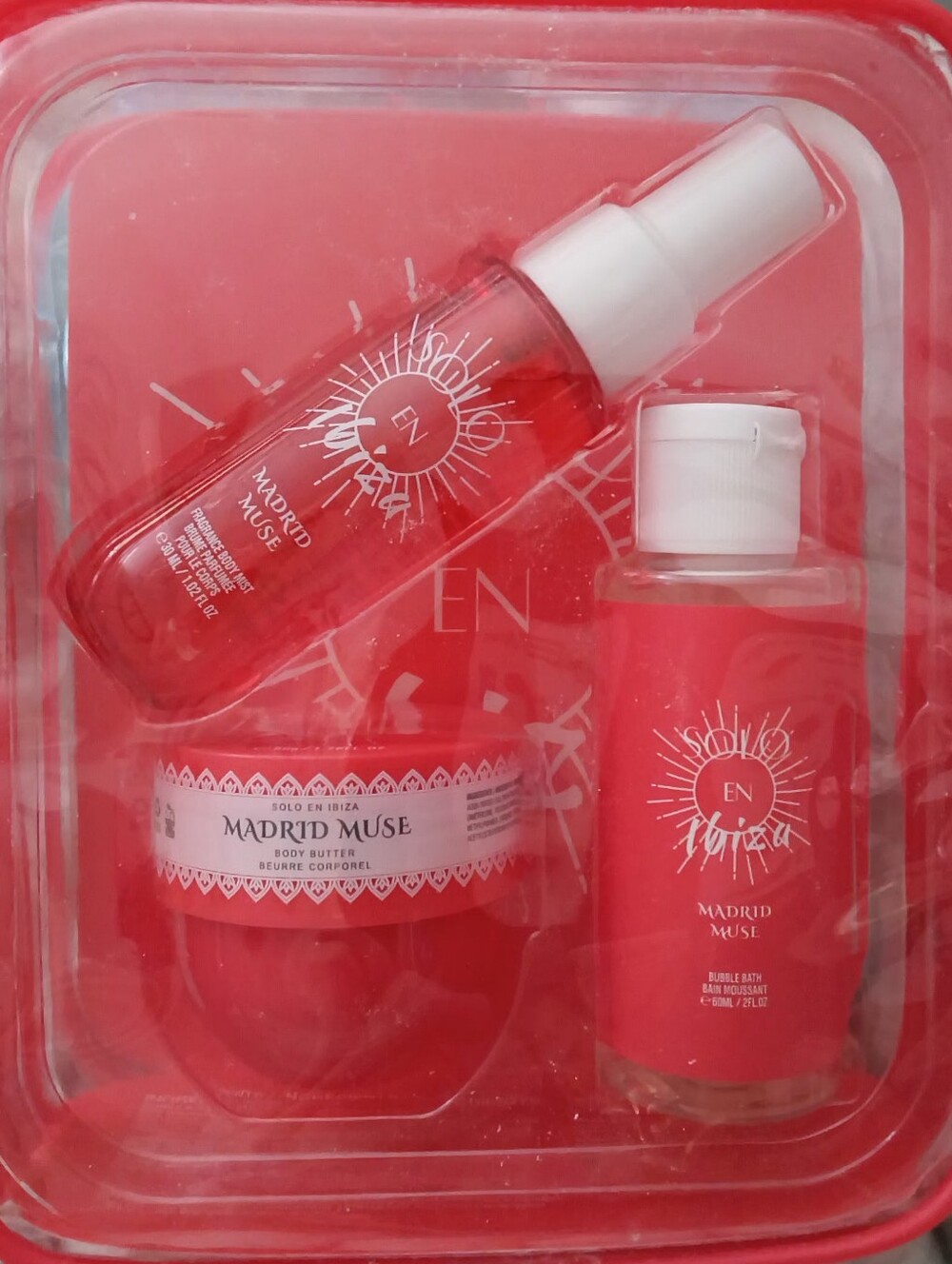 Solo En Ibiza Madrid Muse or Barcelona Bliss 3 pc. trravel gift sets